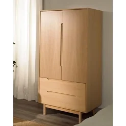 Armario En Roble Cassy, 2 Puertas