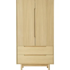 Armario En Roble Cassy, 2 Puertas