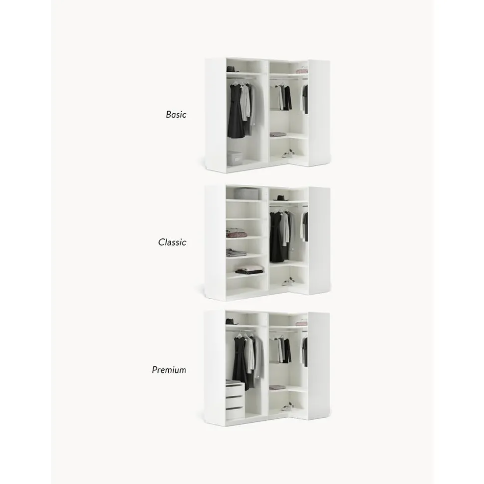 Armario Esquinero Modular Leon, 4 Puertas (215 Cm), Diferentes Variantes