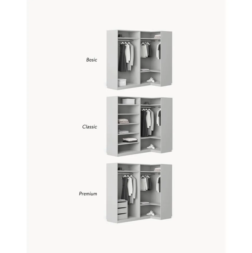 Armario Esquinero Modular Charlotte, 4 Puertas (215 Cm), Diferentes Variantes
