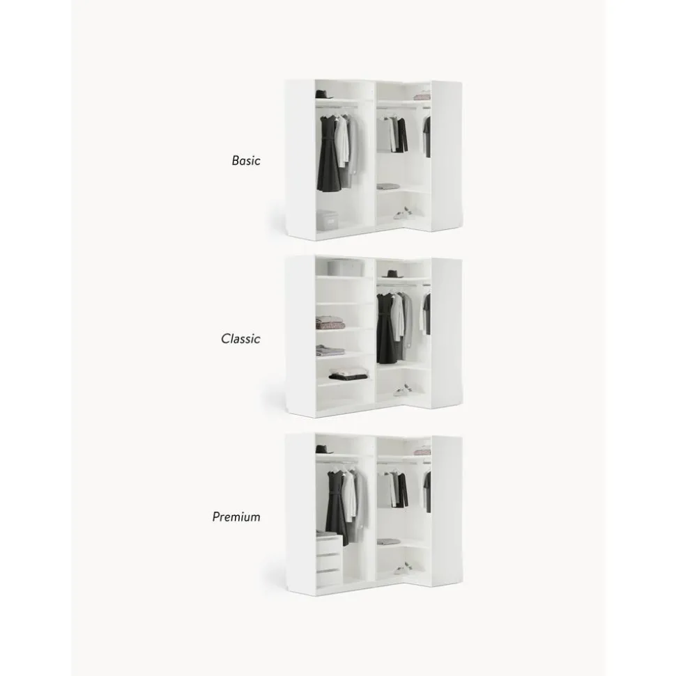 Armario Esquinero Modular Charlotte, 4 Puertas (215 Cm), Diferentes Variantes