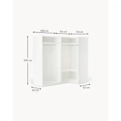 Armario Esquinero Modular Leon, 4 Puertas (215 Cm), Diferentes Variantes