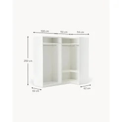 Armario Esquinero Modular Charlotte, 4 Puertas (215 Cm), Diferentes Variantes