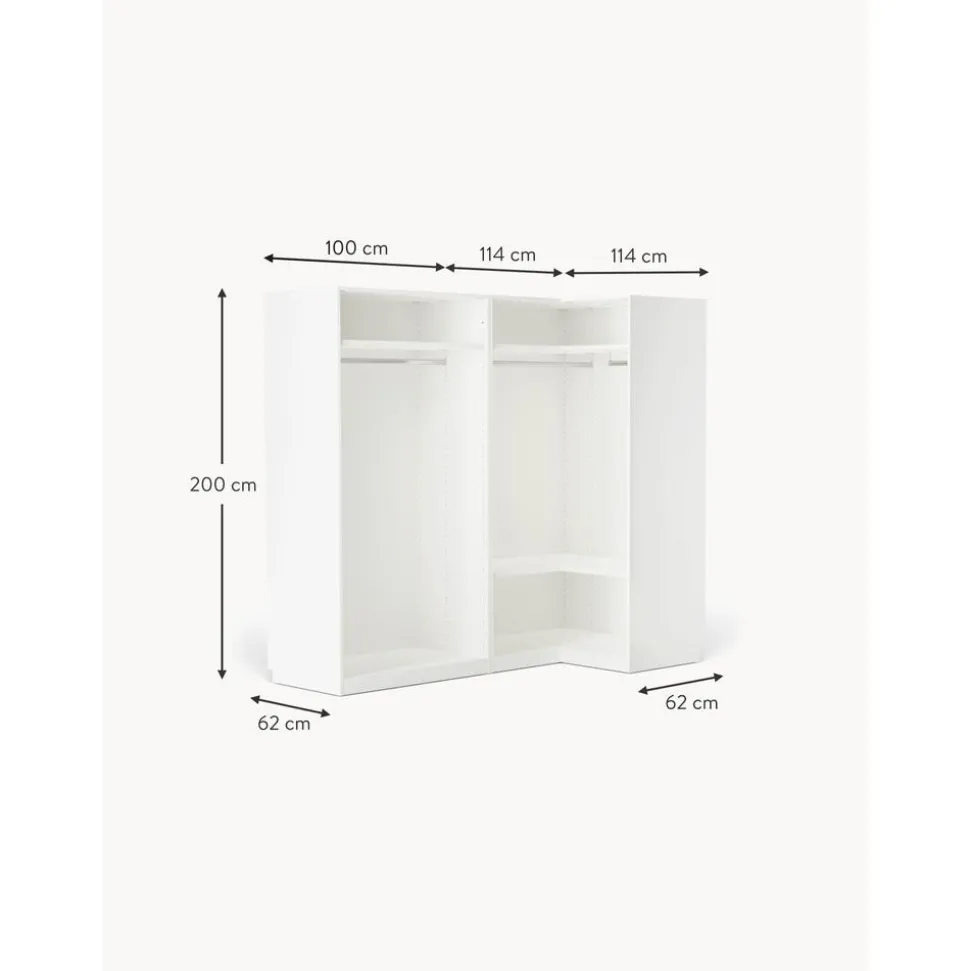 Armario Esquinero Modular Leon, 4 Puertas (215 Cm), Diferentes Variantes