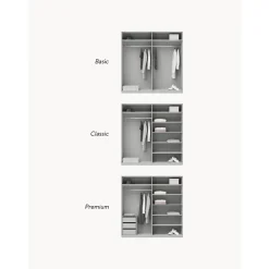 Armario Modular Leon, 4 Puertas (200 Cm), Diferentes Variantes