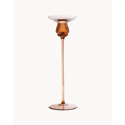 Candelero De Vidrio Soplado Artesanalmente Tulipan