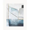 Cuadro En Lienzo Pintado A Mano Golden Blue Ii