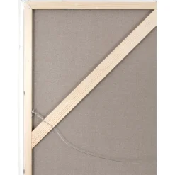 Cuadro En Lienzo Pintado A Mano New Story, Marco De Madera