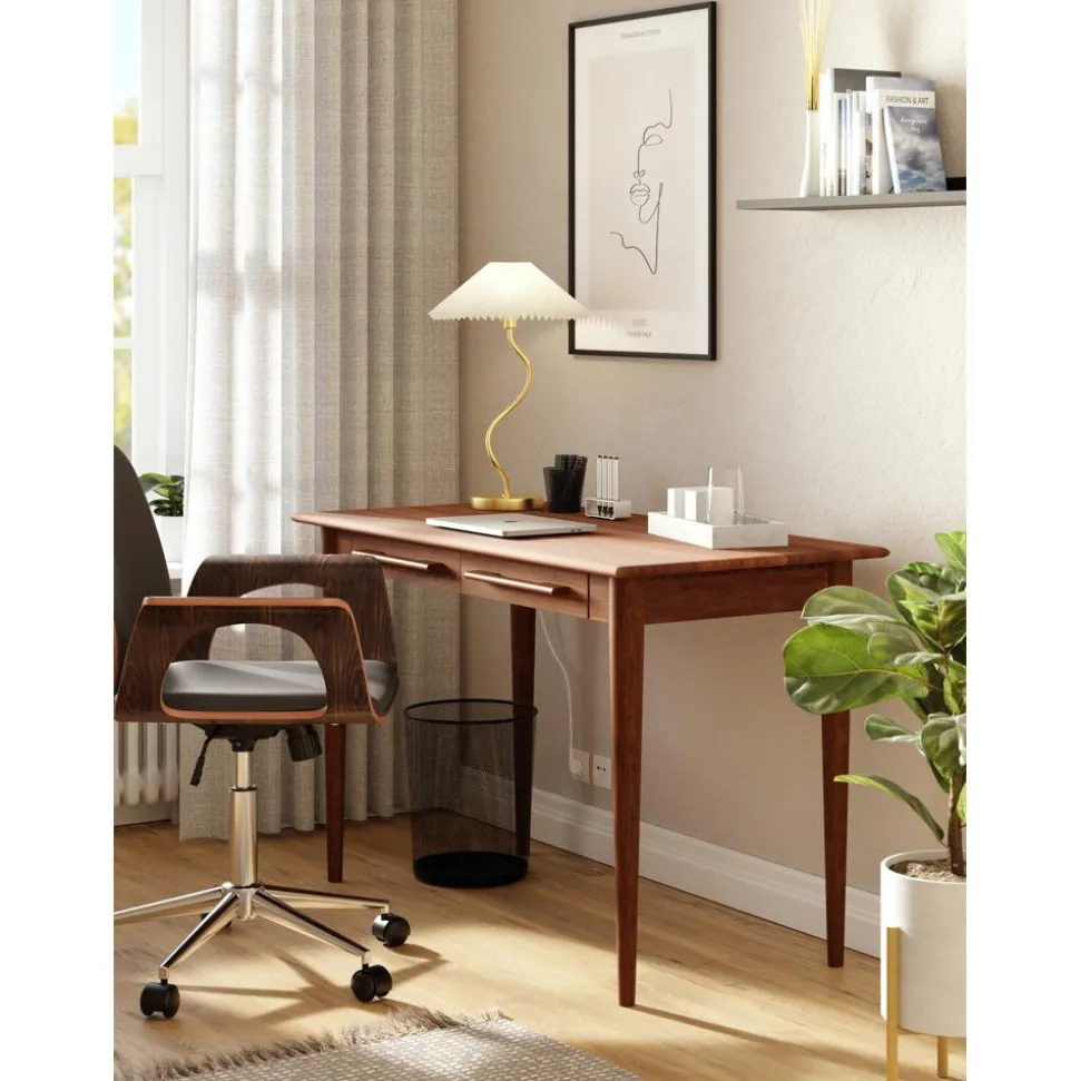 Escritorio Con Cajones De Madera De Mango Paul