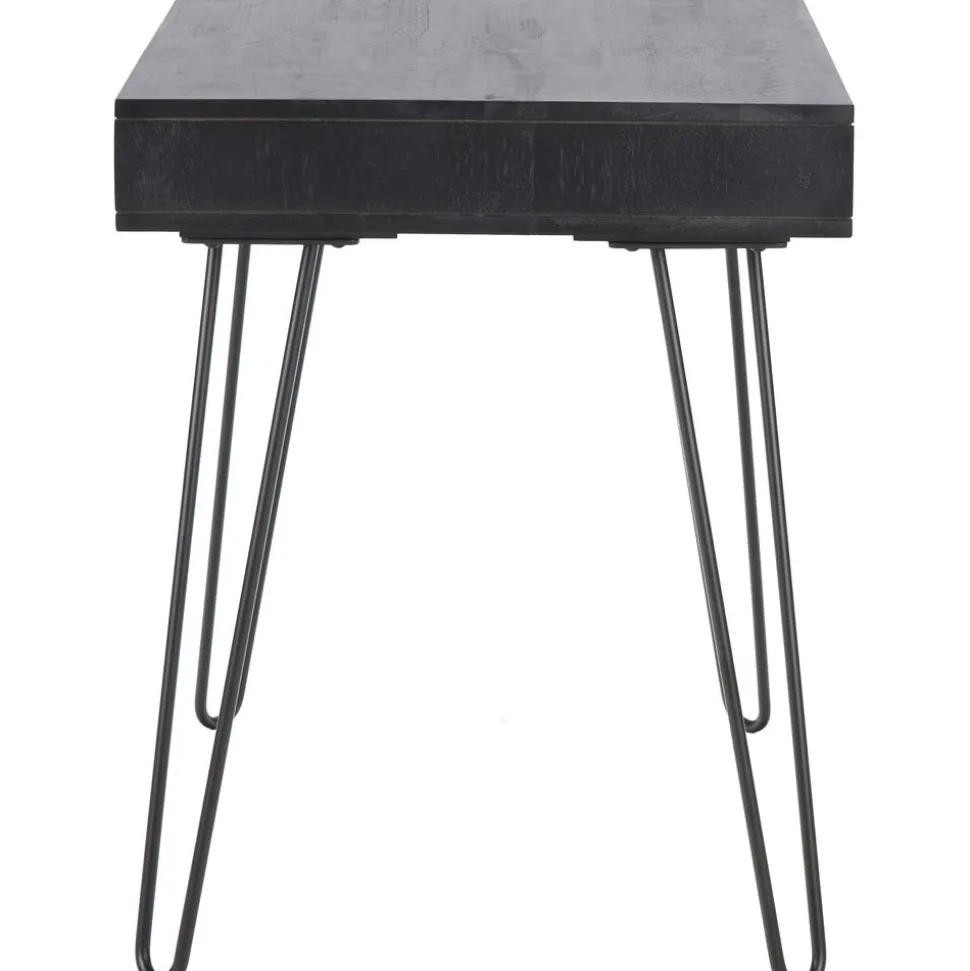 Escritorio Dea Madera Maciza Y Metal Tova