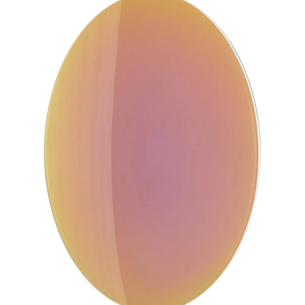 Espejo De Pared De Diseno Iridiscente Ruby