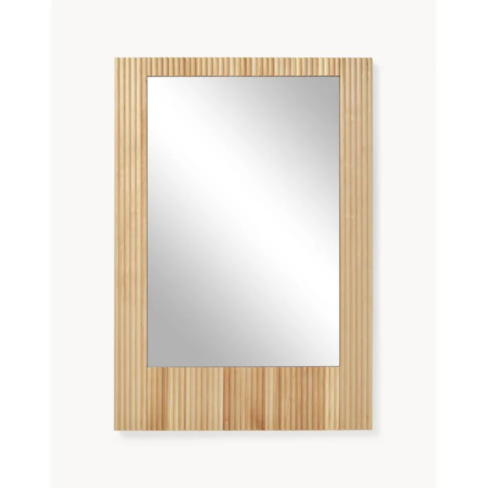 Espejo De Pared De Madera De Abedul Nele