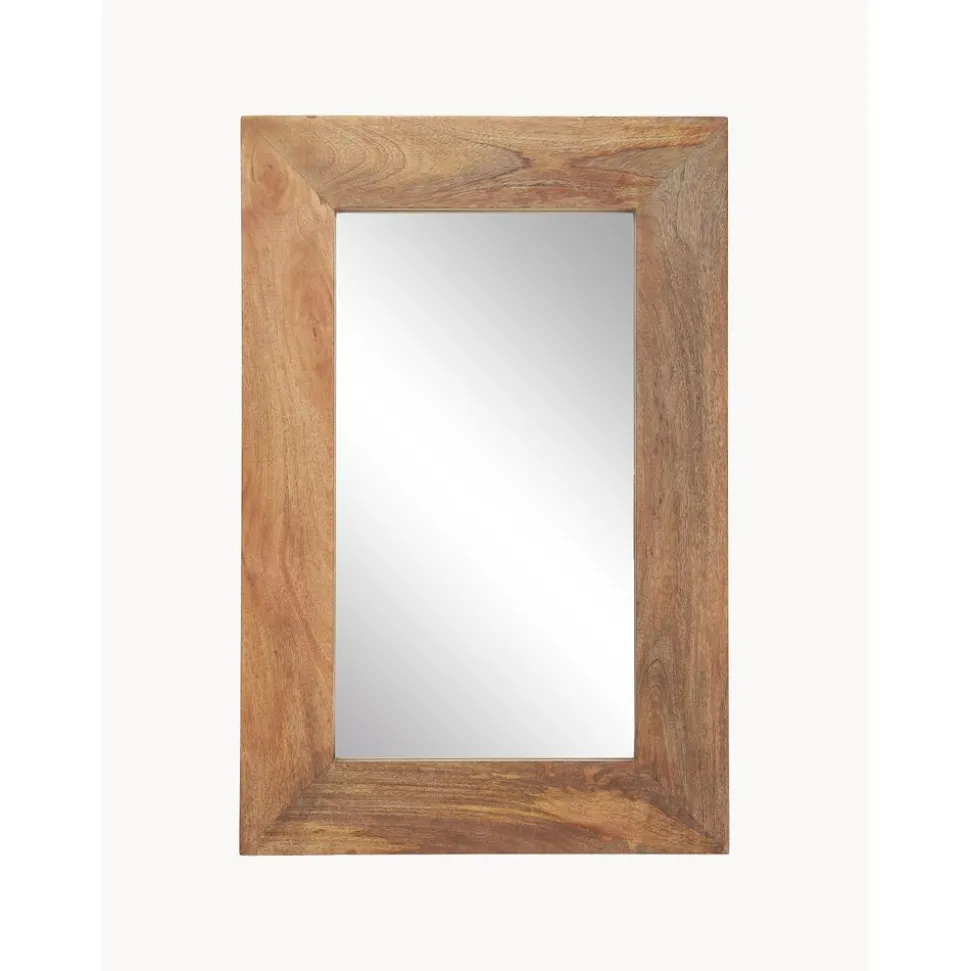 Espejo De Pared De Madera De Mango Indigo