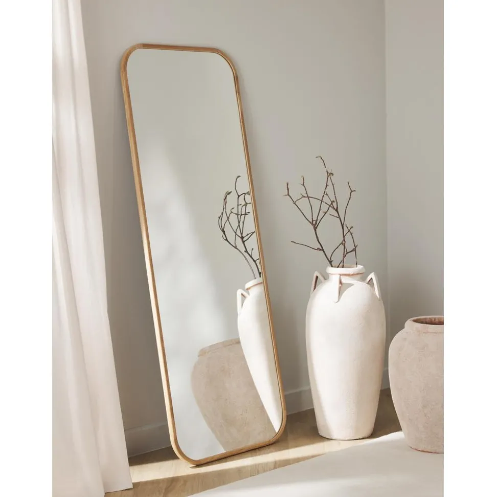 Espejo De Pared De Madera Levan