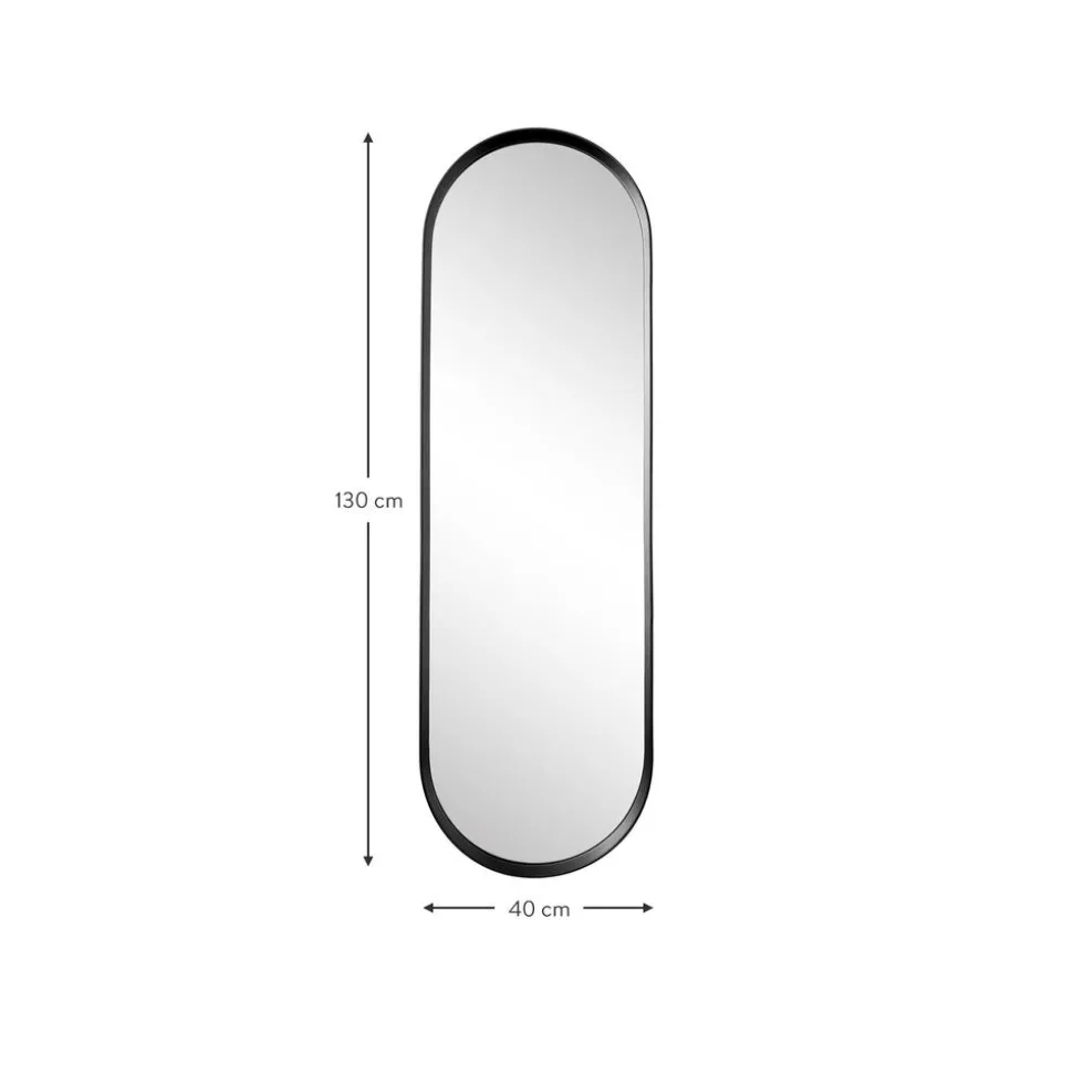 Espejo De Pared Ovalado De Aluminio Norm
