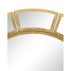 Espejo De Pared Redondo De Metal Dinus