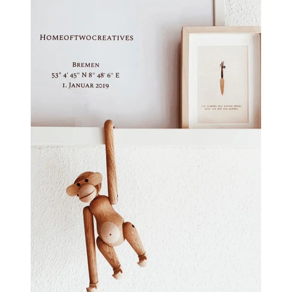 Figura Decorativa De Madera De Teca Affe