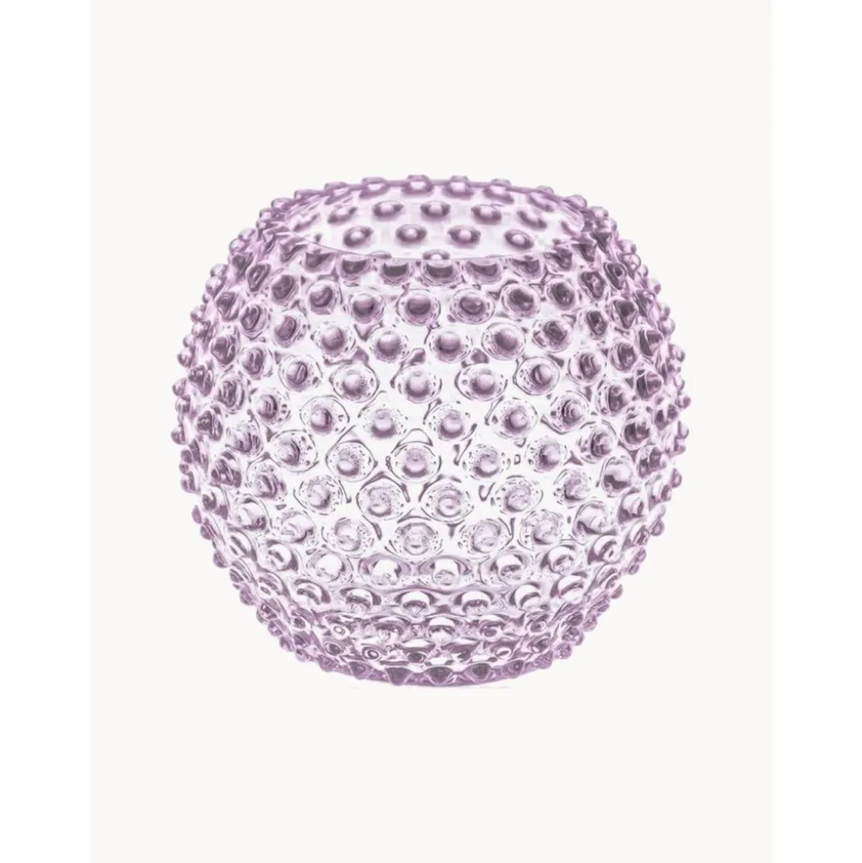 Jarron Artesanal Con Relieves Hobnail