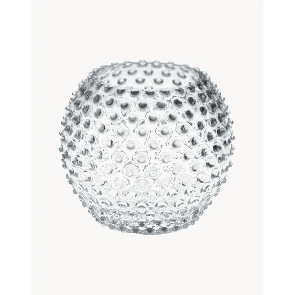 Jarron Artesanal Con Relieves Hobnail