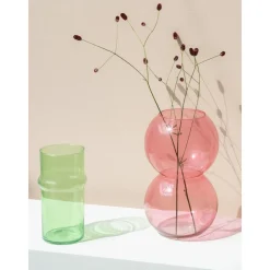 Jarron Soplado Artesanalmente De Diseno Bulb