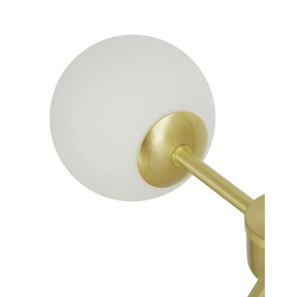 Lampara De Techo Grande De Vidrio Opalino Aurelia