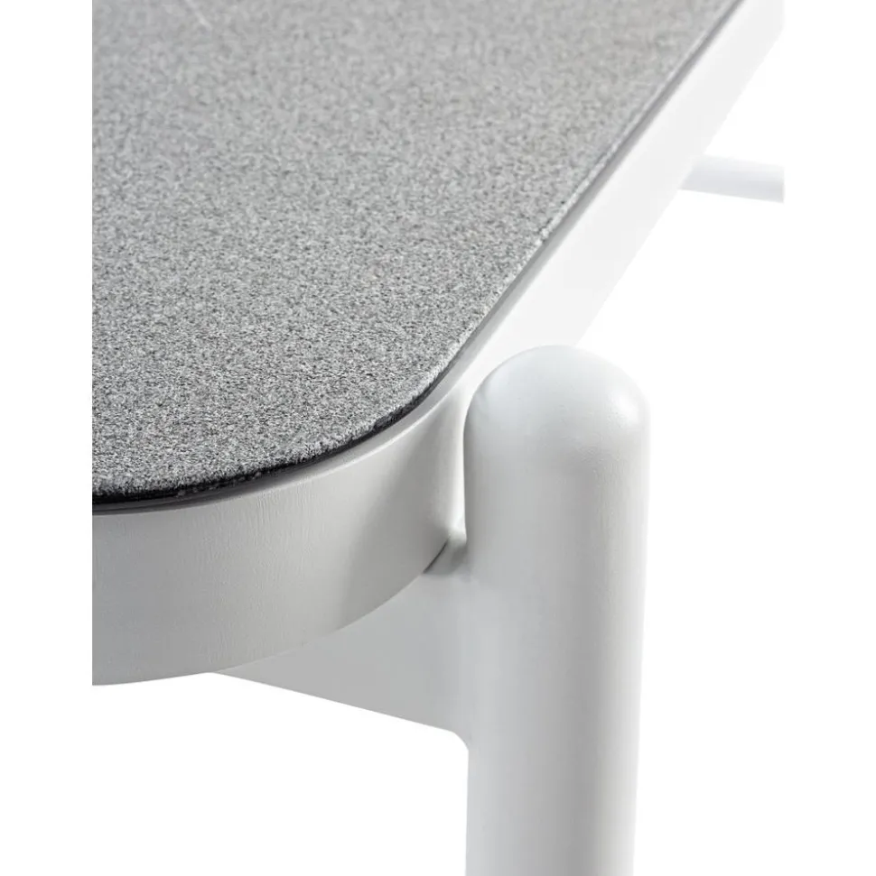 Mesa De Centro Para Exterior Florencia, Con Tablero De Cristal