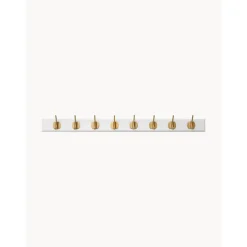 Perchero De Pared De Madera Edgy, 8 Ganchos