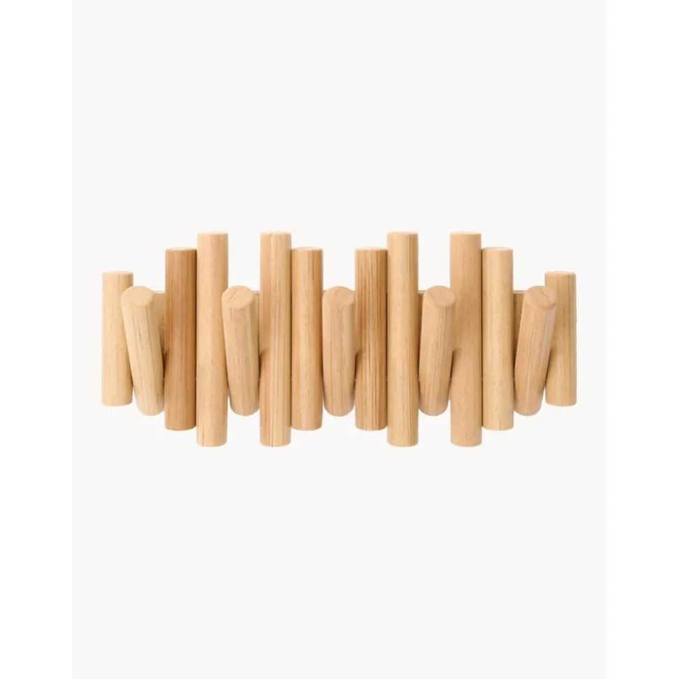 Perchero De Pared De Madera De Pino Picket
