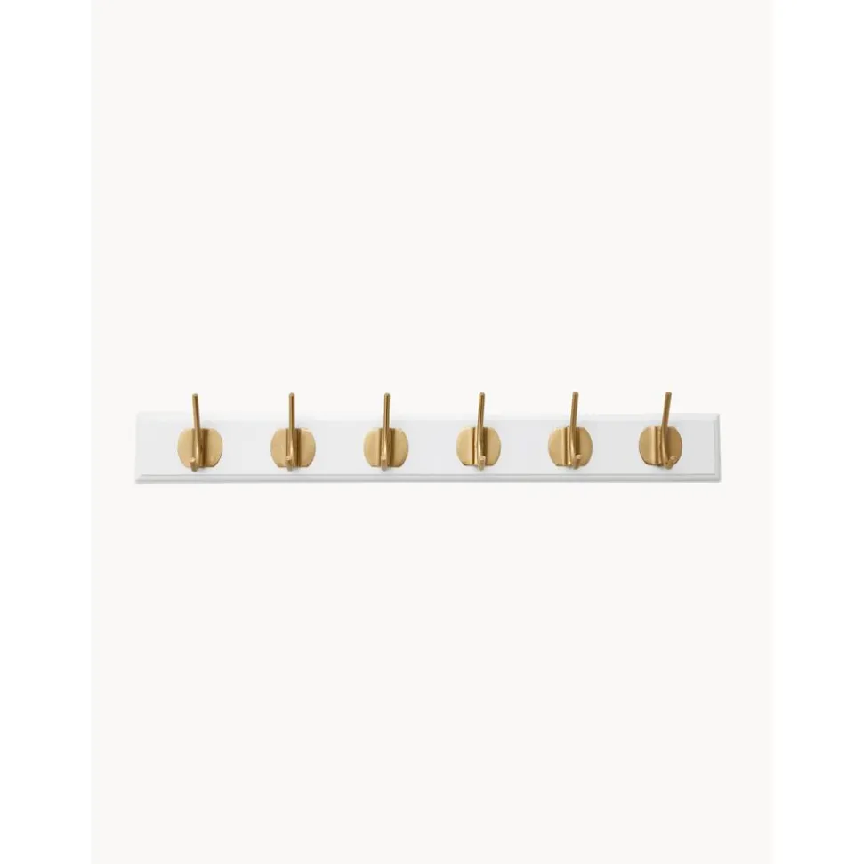 Perchero De Pared De Madera Edgy, 6 Ganchos