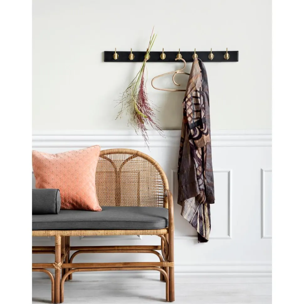 Perchero De Pared De Madera Edgy, 8 Ganchos