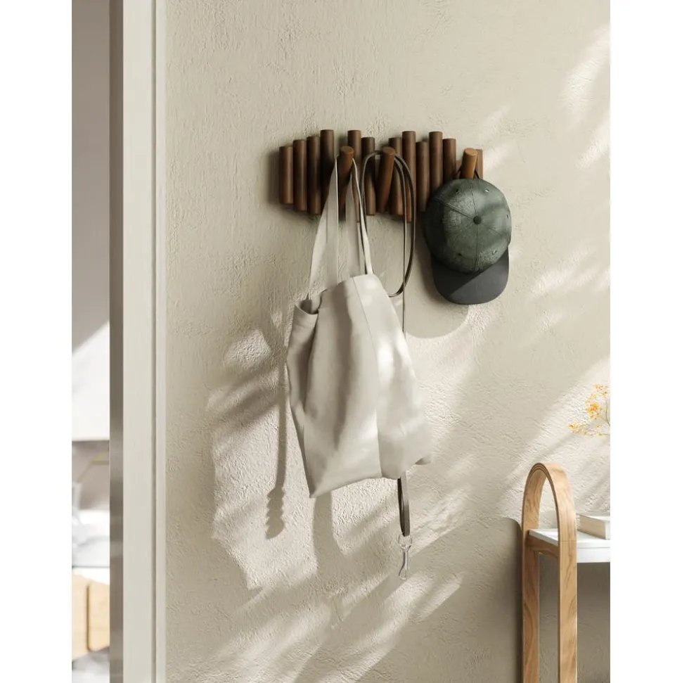 Perchero De Pared De Madera De Pino Picket