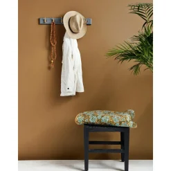 Perchero De Pared De Madera Edgy, 6 Ganchos