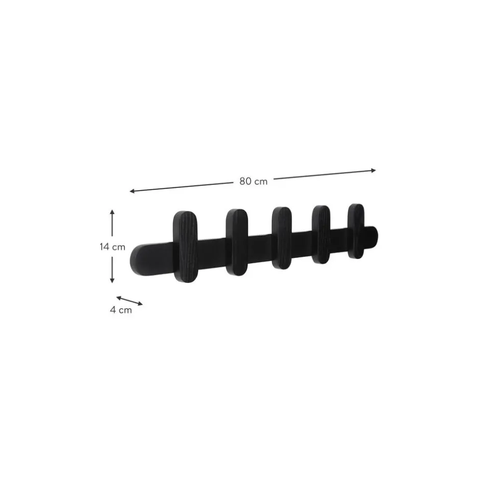 Perchero De Pared De Madera De Fresno Merry