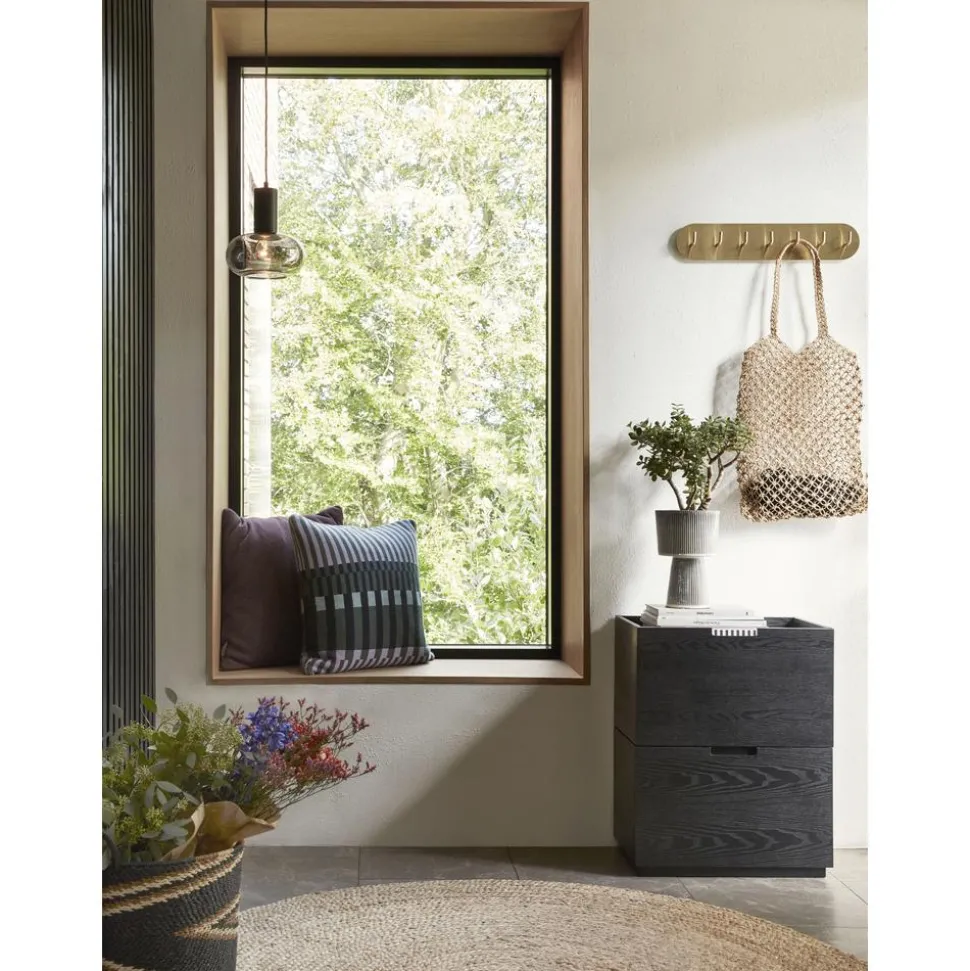 Perchero De Pared De Metal Form, Con 7 Ganchos
