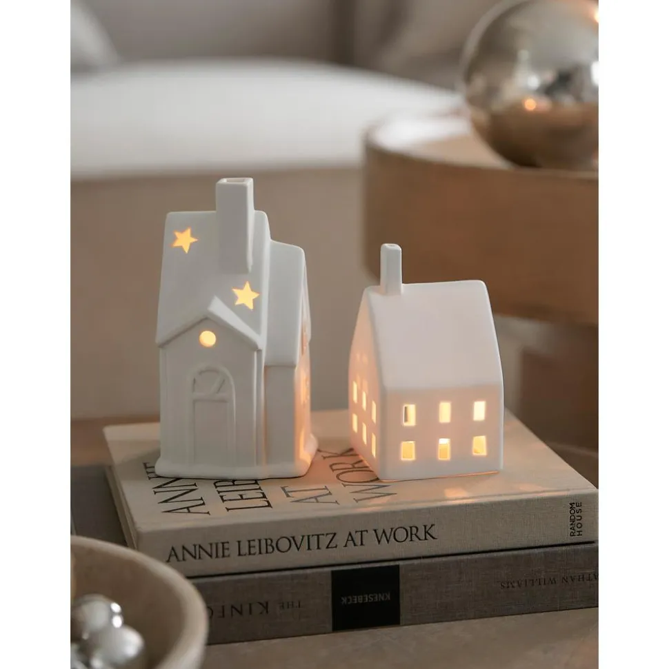 Portavela De Porcelana Living