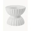 Portavelas De Porcelana Con Relieves Tura