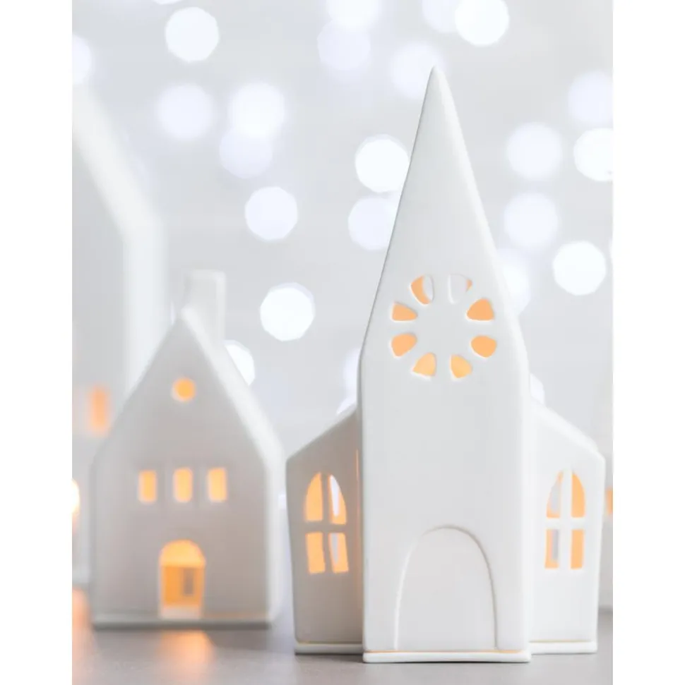 Portavelas De Porcelana Living