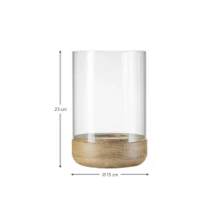 Portavelas De Vidrio Lanto, 23 Cm
