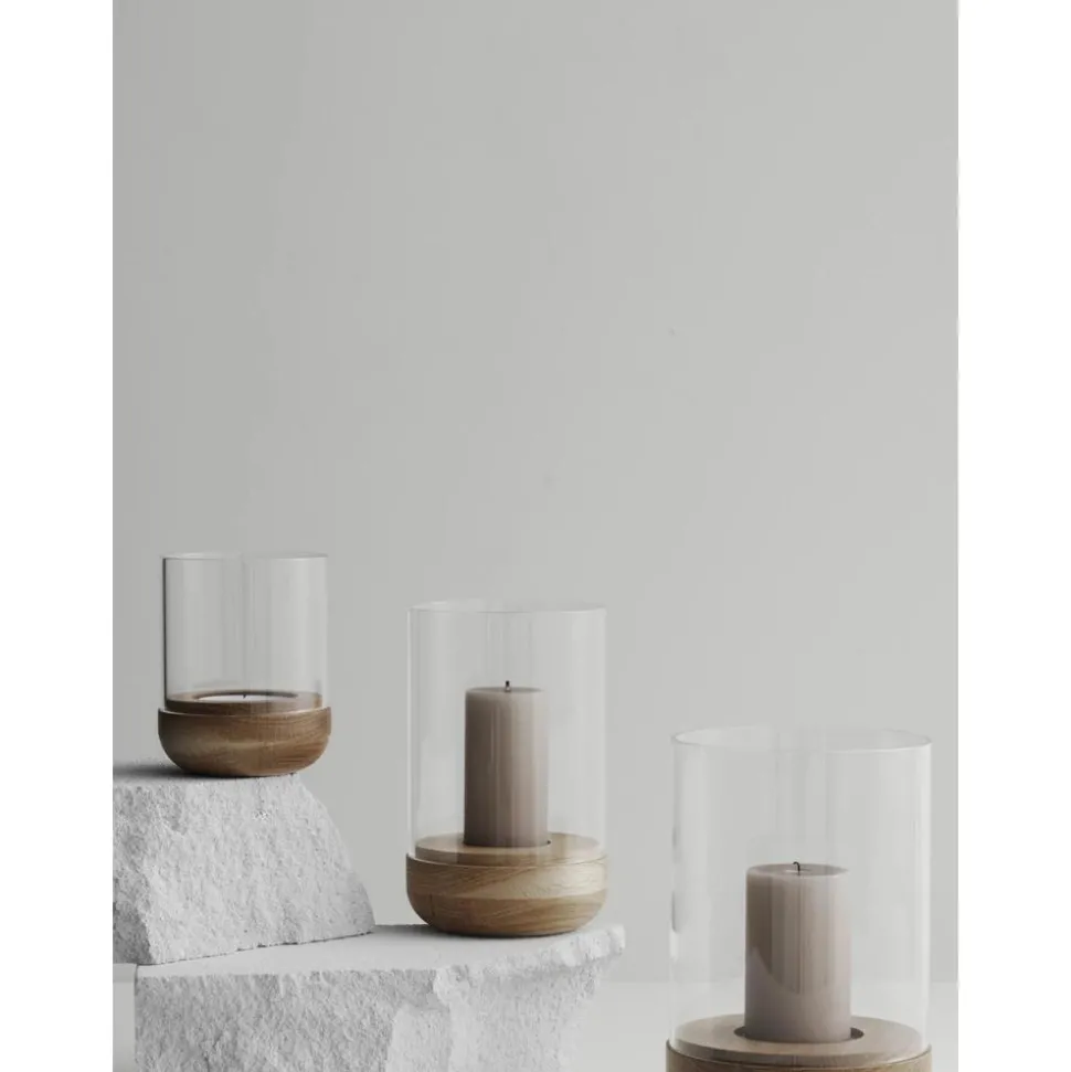 Portavelas De Vidrio Lanto, 23 Cm