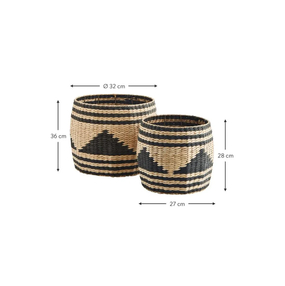 Set De Cestas De Jacinto De Agua Pyramid, 2 Uds.
