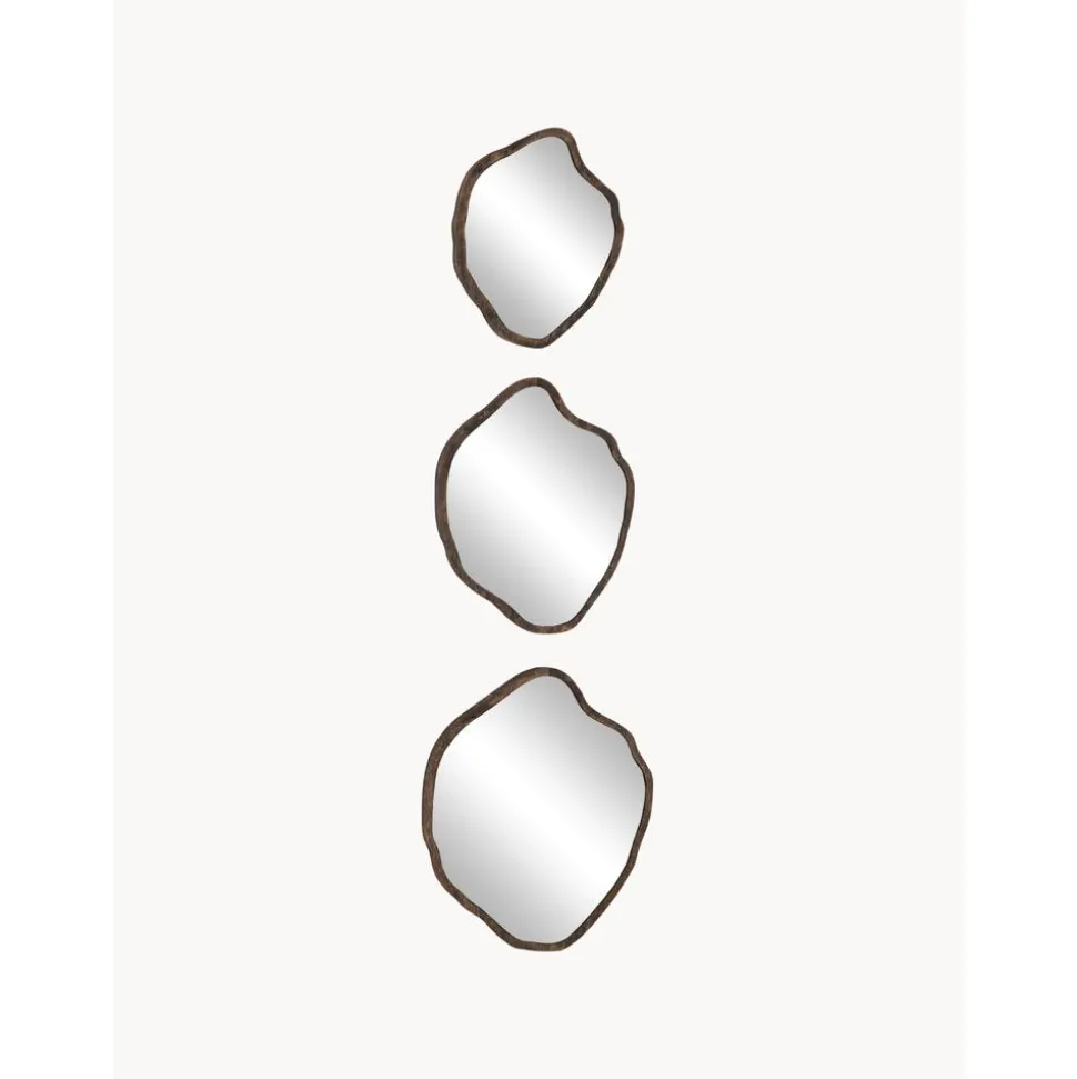 Set De Espejos De Pared Con Forma Organica Bello, 3 Uds.