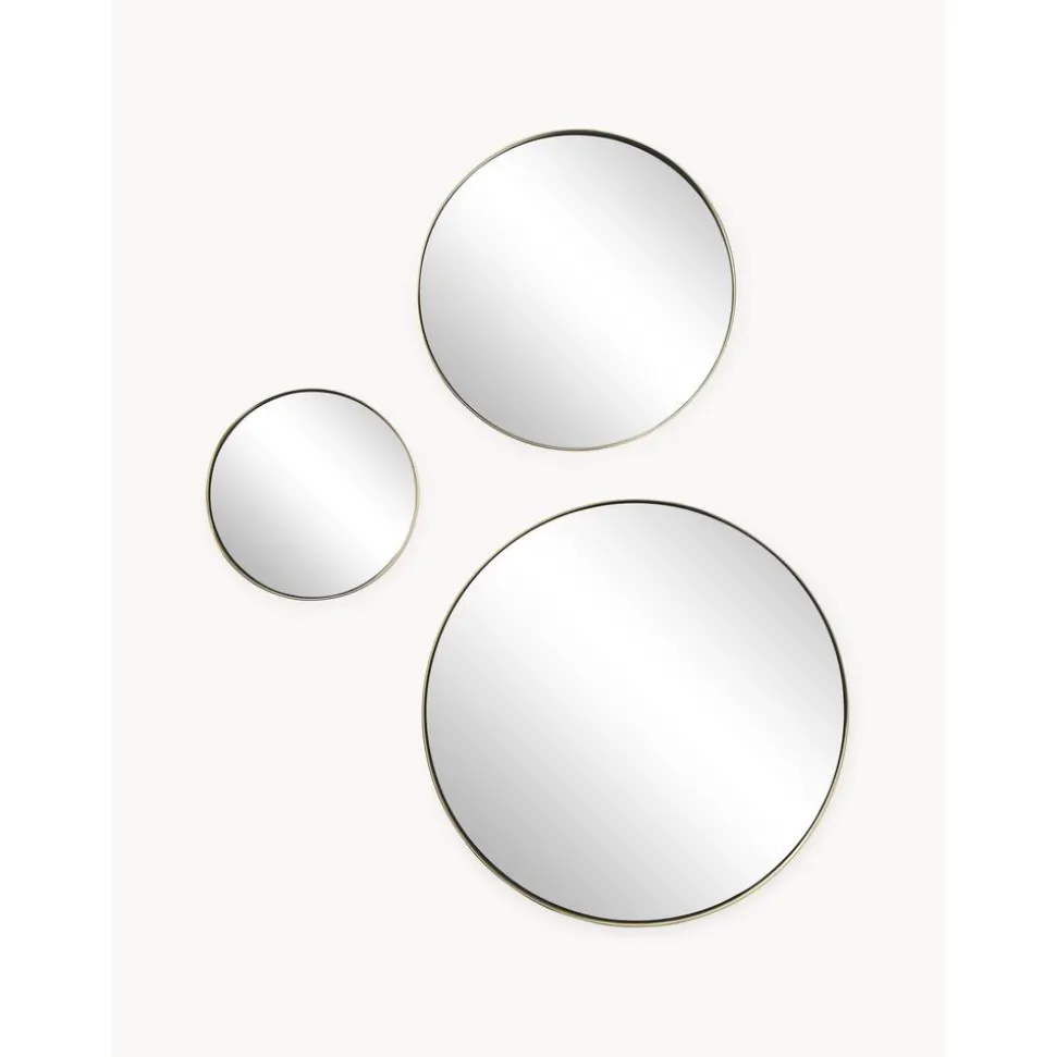 Set De Espejos De Pared Redondos Lacie, 3 Uds.