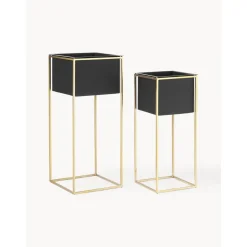 Set De Maceteros De Metal Leilani, 2 Uds.