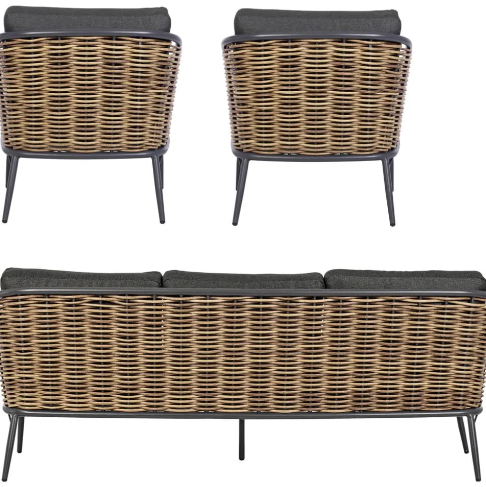 Set Lounge Para Exterior Maribela, 3 Pzas.