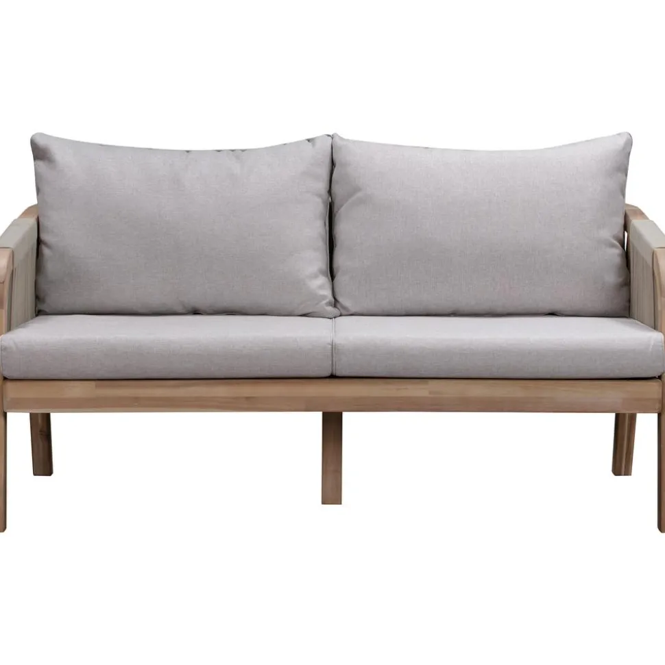 Set Lounge Para Exterior De Madera De Acacia Lu, 4 Pzas.