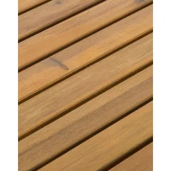 Set Lounge Para Exterior De Madera De Acacia Bo, 4 Pzas.