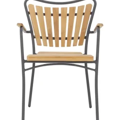 Silla Con Reposabrazos De Madera Para Exterior Hard & Ellen
