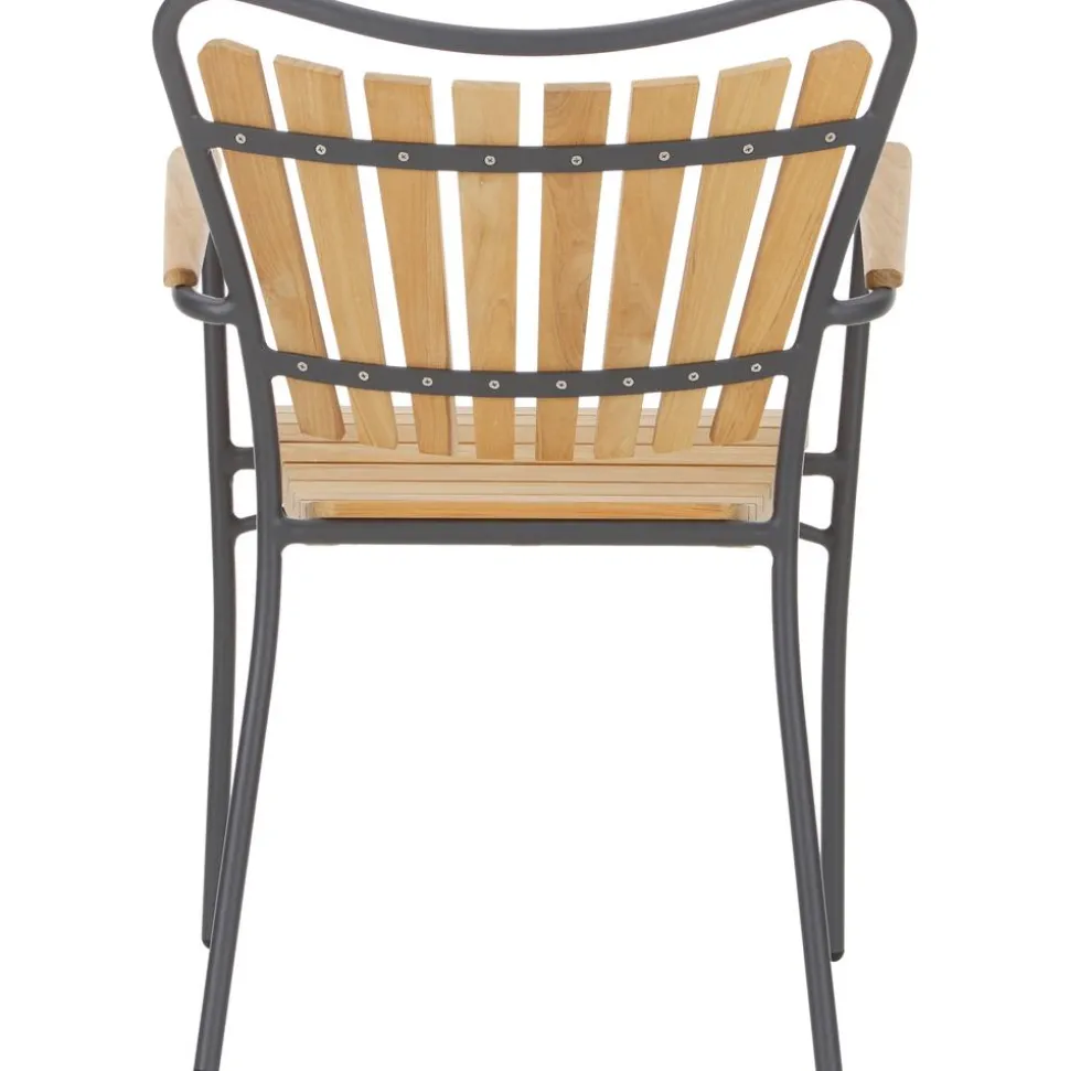 Silla Con Reposabrazos De Madera Para Exterior Hard & Ellen