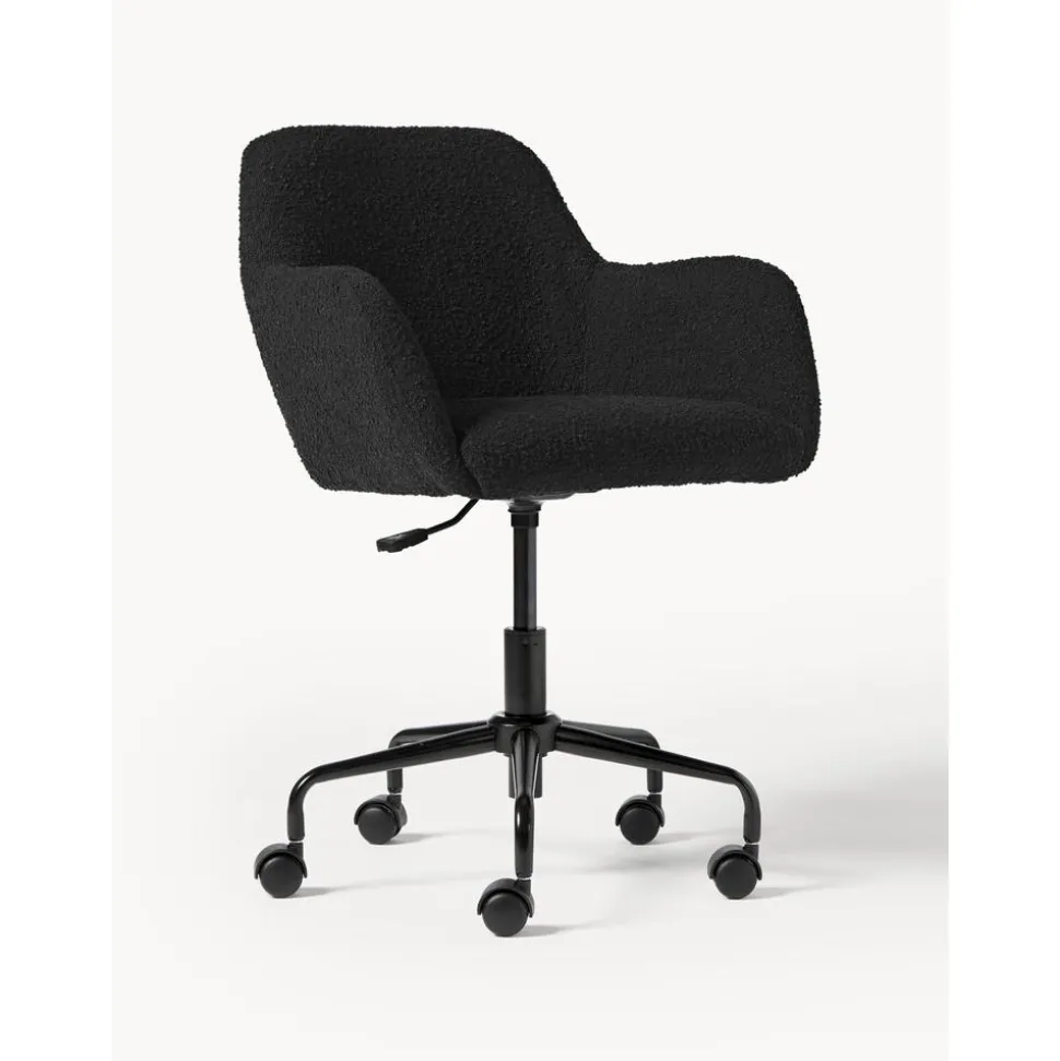 Silla De Escritorio En Tejido Boucle Lucie