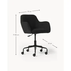 Silla De Escritorio En Tejido Boucle Lucie